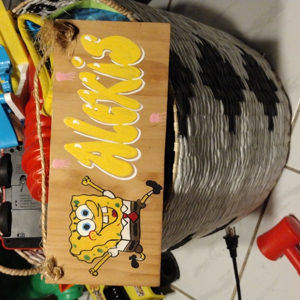 Handmade "Alexis" SpongeBob Plank